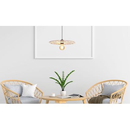 Pendel FALCO 1xE27/60W/230V diameter 40 cm beige