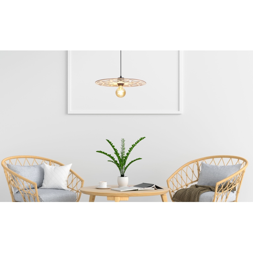 Pendel FALCO 1xE27/60W/230V diameter 40 cm beige