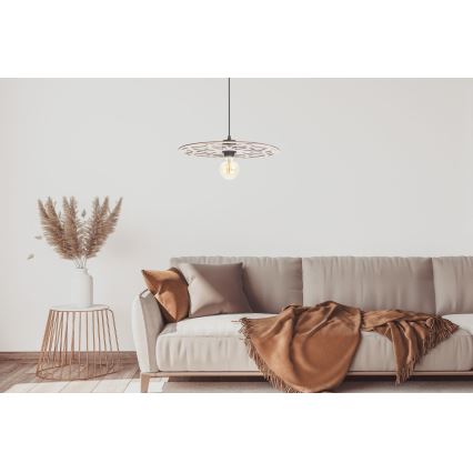 Pendel FALCO 1xE27/60W/230V diameter 40 cm beige