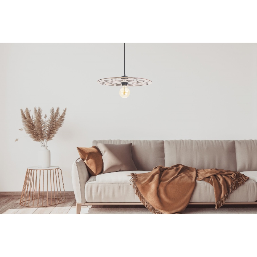 Pendel FALCO 1xE27/60W/230V diameter 40 cm beige