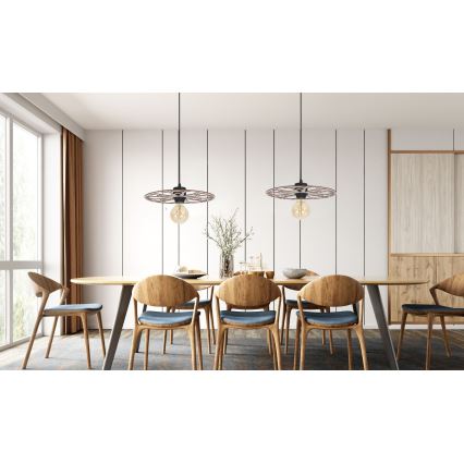 Pendel FALCO 1xE27/60W/230V diameter 40 cm beige