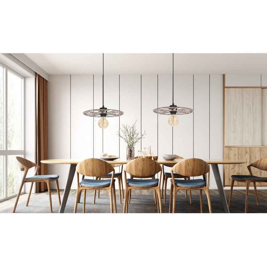 Pendel FALCO 1xE27/60W/230V diameter 40 cm beige