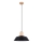 Pendel FANO 1xE27/15W/230V diameter 34 cm sort