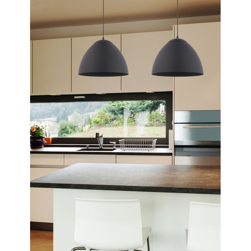 Pendel FARO 1xE27/60W/230V sort