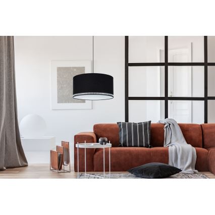 Pendel FIELD 1xE27/60W/230V diam. 40 cm sort