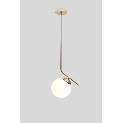 Pendel FIRA 1xE27/60W/230V guldfarvet