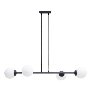 Pendel FIRA 4xE27/60W/230V sort