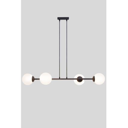 Pendel FIRA 4xE27/60W/230V sort