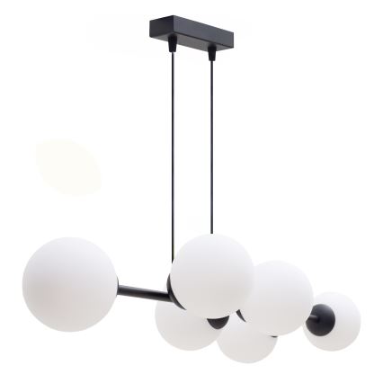 Pendel FIRA 5xE27/60W/230V sort