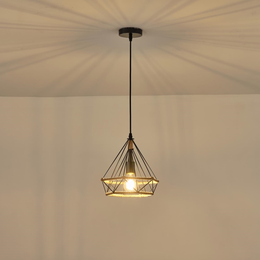 Pendel FLARE 1xE27/15W/230V diameter 25 cm beige