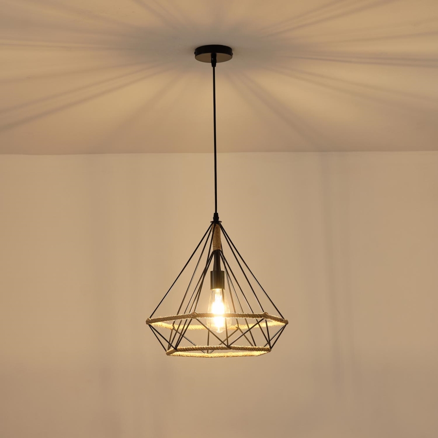 Pendel FLARE 1xE27/15W/230V diameter 38 cm beige