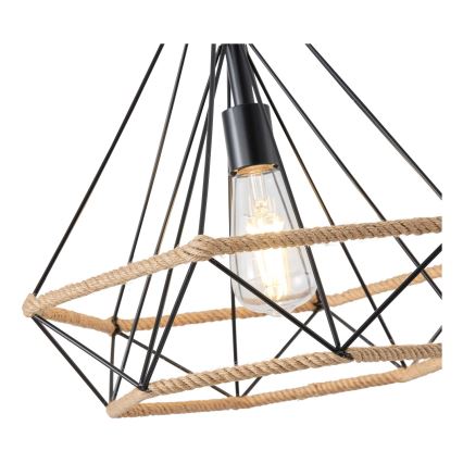 Pendel FLARE 1xE27/15W/230V diameter 38 cm beige