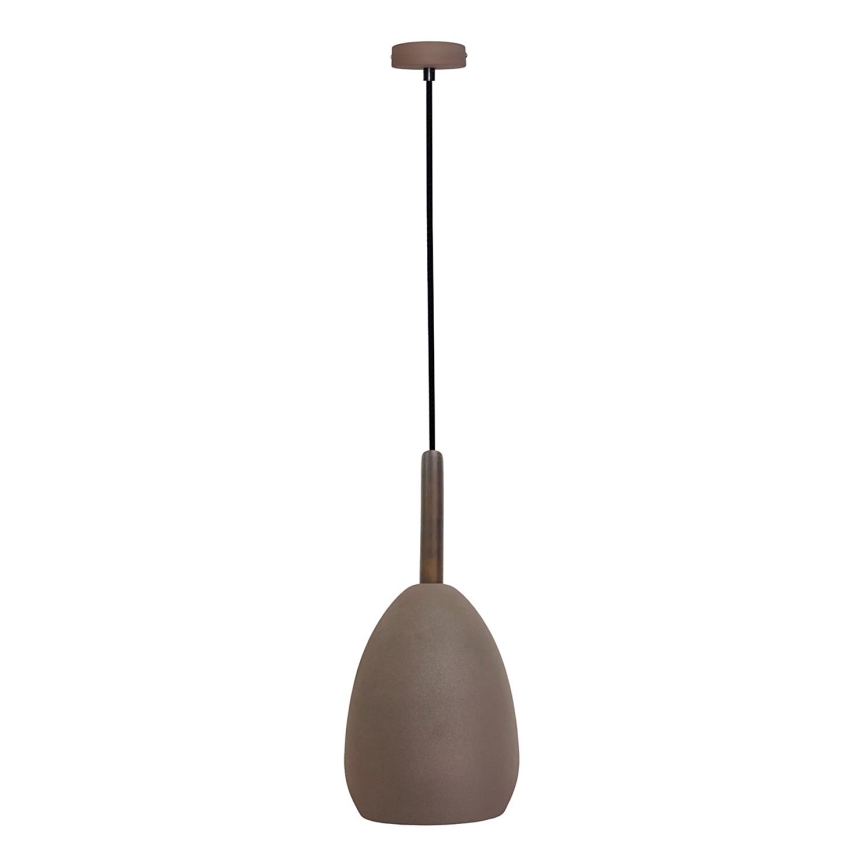 Pendel FLEN 1xE27/40W/230V diameter 16 cm brun