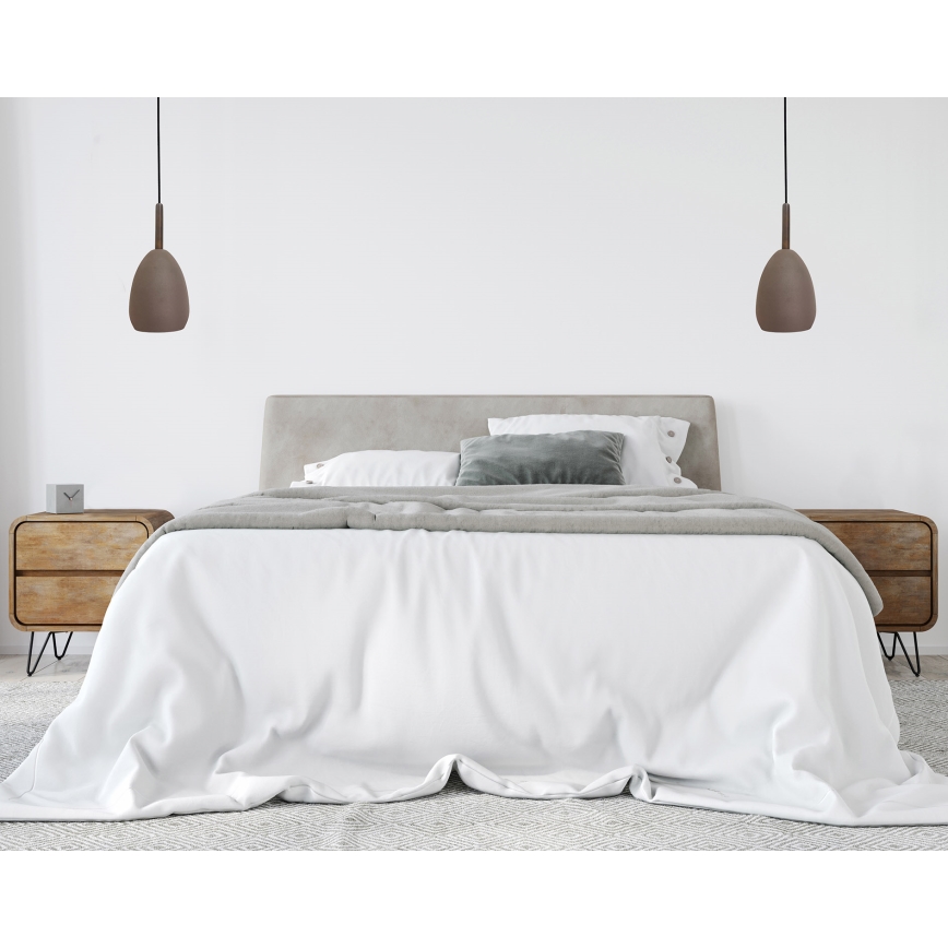 Pendel FLEN 1xE27/40W/230V diameter 16 cm brun