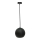 Pendel FLEN 1xE27/40W/230V diameter 20 cm sort
