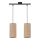 Pendel FLERI 2xE27/60W/230V Rattan