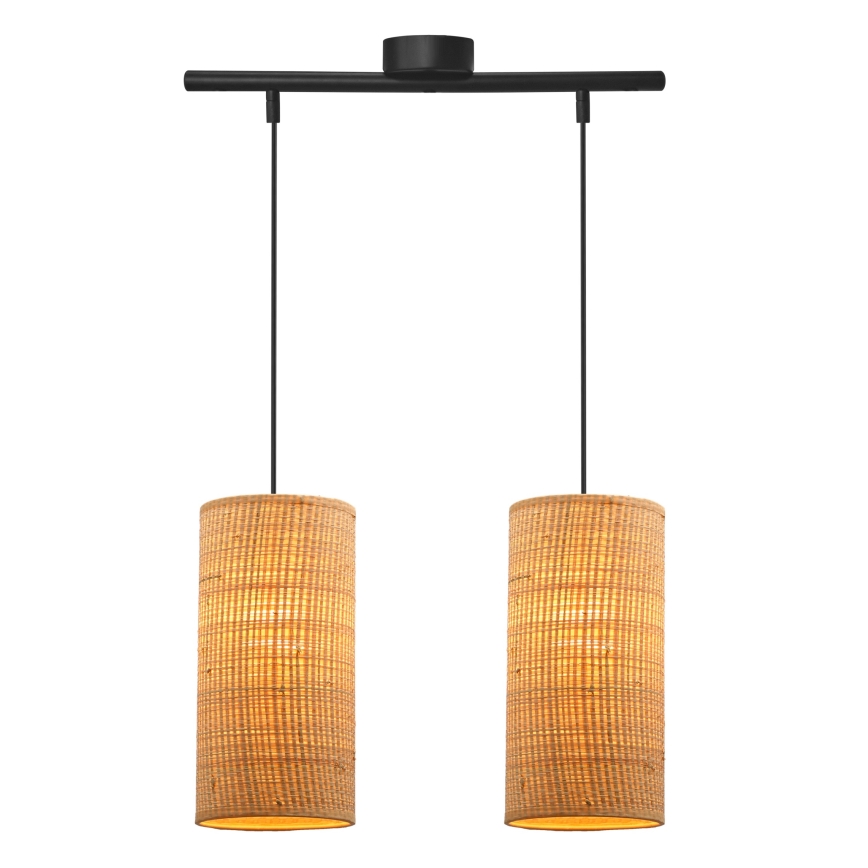 Pendel FLERI 2xE27/60W/230V Rattan
