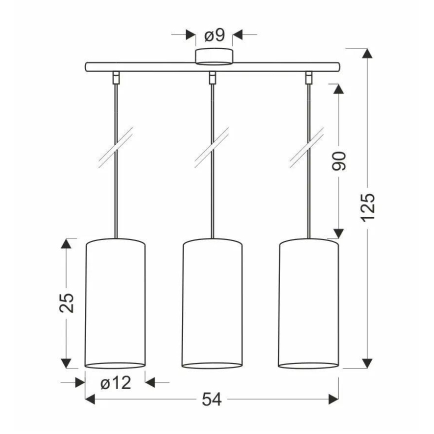 Pendel FLERI 3xE27/60W/230V Rattan