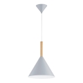 Pendel FUKS 1xE27/15W/230V grå/beige