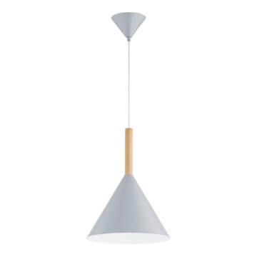 Pendel FUKS 1xE27/15W/230V grå/beige