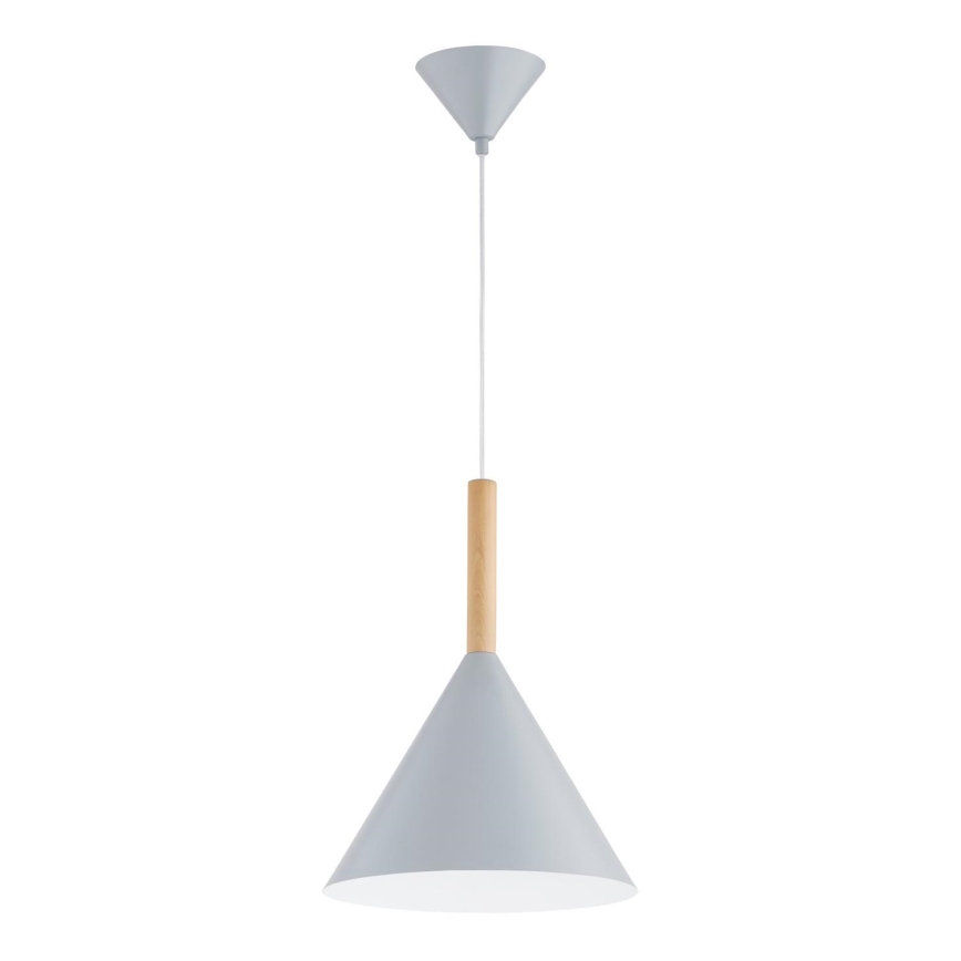 Pendel FUKS 1xE27/15W/230V grå/beige