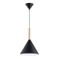 Pendel FUKS 1xE27/15W/230V sort/beige