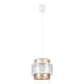 Pendel GABI 1xE27/60W/230V gylden/hvid diameter 20 cm