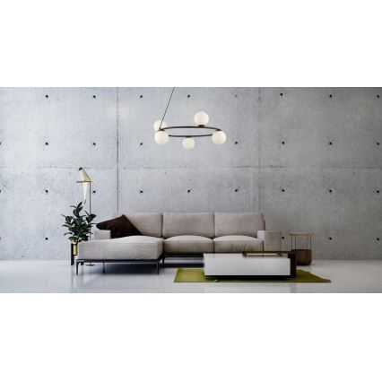 Pendel GAMA 5xG9/12W/230V sort