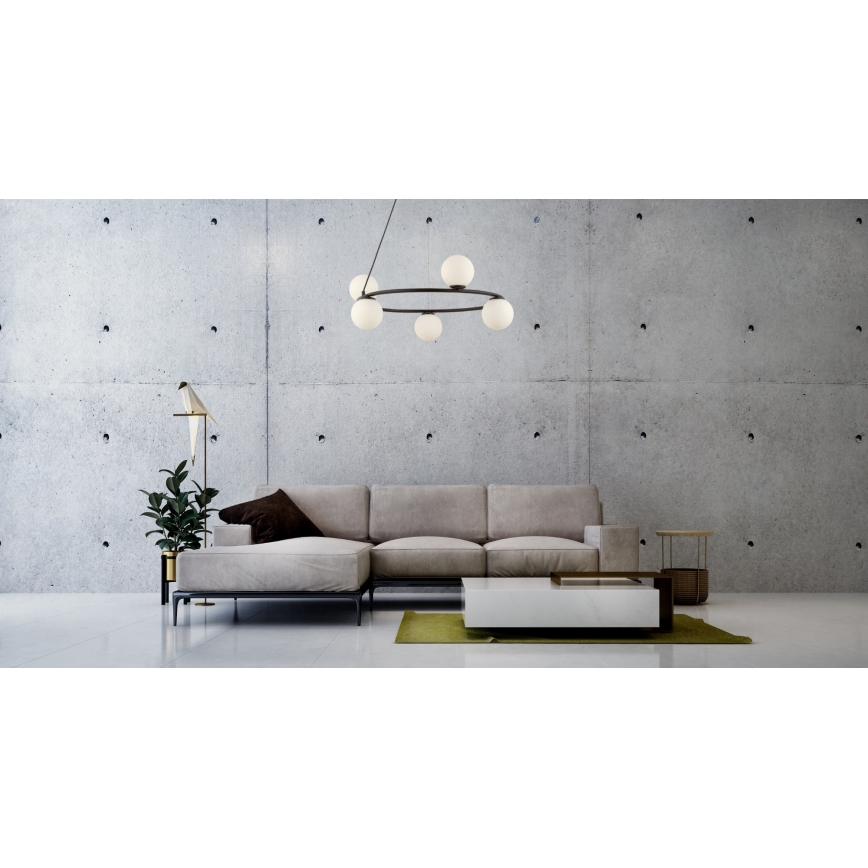 Pendel GAMA 5xG9/12W/230V sort