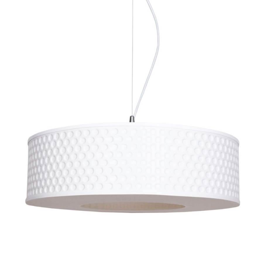 Pendel GARDA 1xE27/60W/230V diameter 40 cm hvid