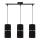 Pendel GINA 3xE27/60W/230V sort