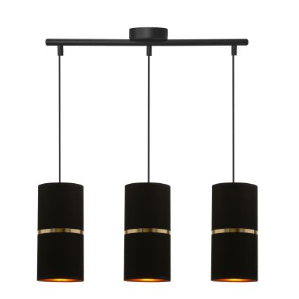 Pendel GINA 3xE27/60W/230V sort
