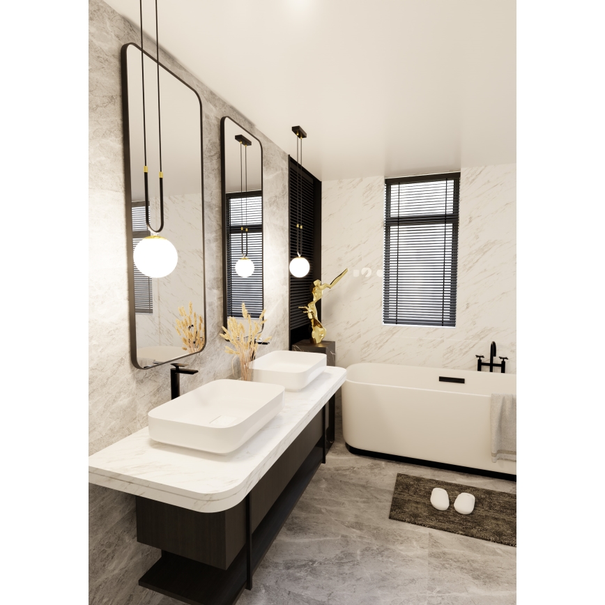 Pendel GLAM 1xE14/10W/230V sort