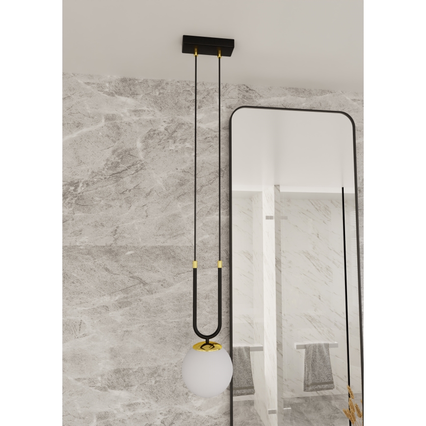 Pendel GLAM 1xE14/10W/230V sort