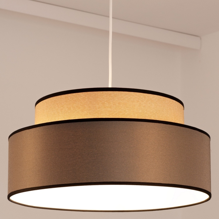 Pendel GRACE 1xE27/60W/230V beige/brun