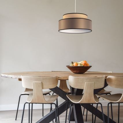 Pendel GRACE 1xE27/60W/230V beige/brun