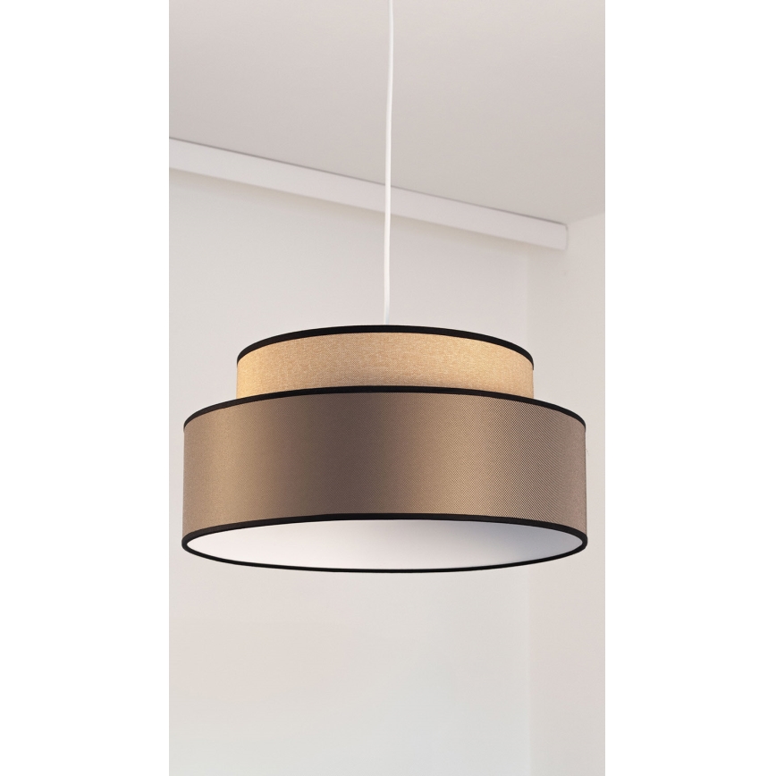 Pendel GRACE 1xE27/60W/230V beige/brun