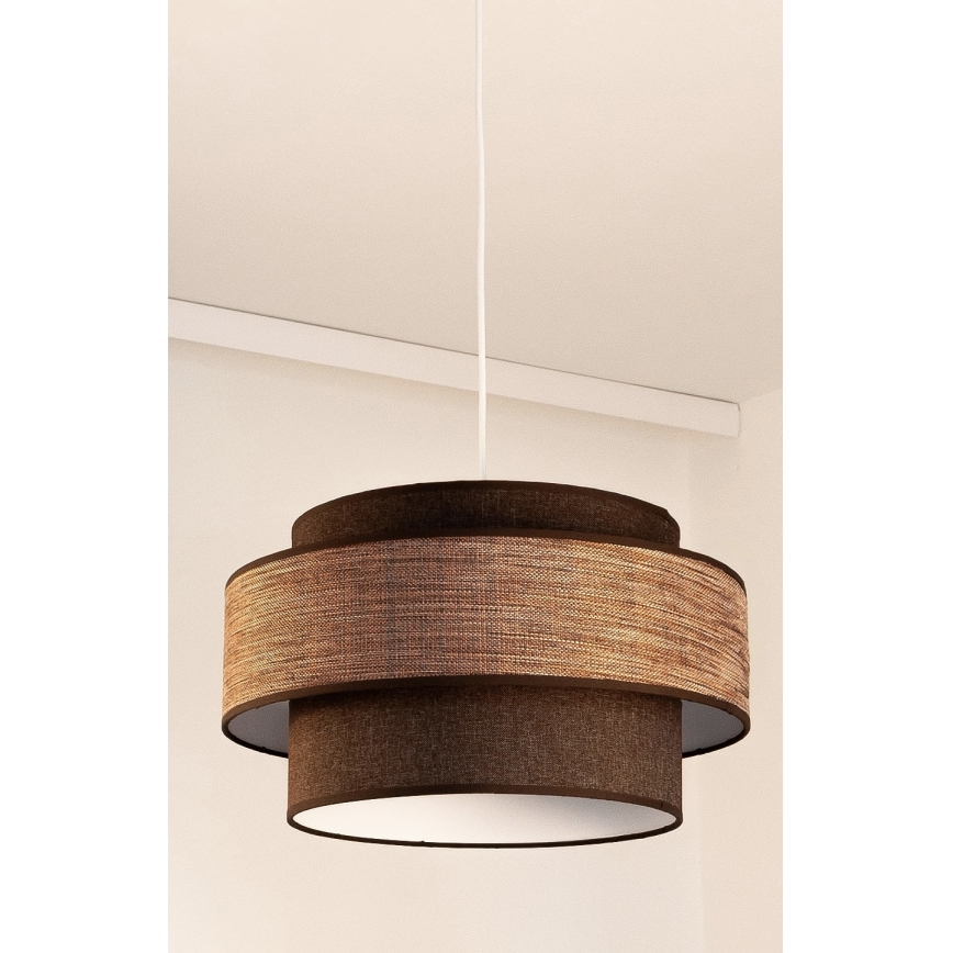 Pendel GRACE 1xE27/60W/230V brun/beige