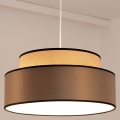 Pendel GRACE 1xE27/60W/230V diameter 40 cm beige/brun