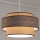 Pendel GRACE 1xE27/60W/230V diameter 40 cm beige/brun