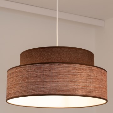 Pendel GRACE 1xE27/60W/230V diameter 40 cm brun/beige