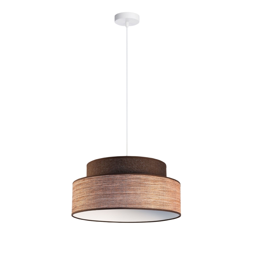 Pendel GRACE 1xE27/60W/230V diameter 40 cm brun/beige