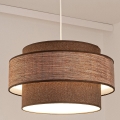 Pendel GRACE 1xE27/60W/230V diameter 40 cm brun/beige
