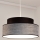 Pendel GRACE 1xE27/60W/230V diameter 40 cm sort/grå