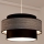 Pendel GRACE 1xE27/60W/230V diameter 40 cm sort/grå
