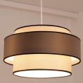 Pendel GRACE med wireophæng 1xE27/60W/230V Ø 40 cm creme/grå