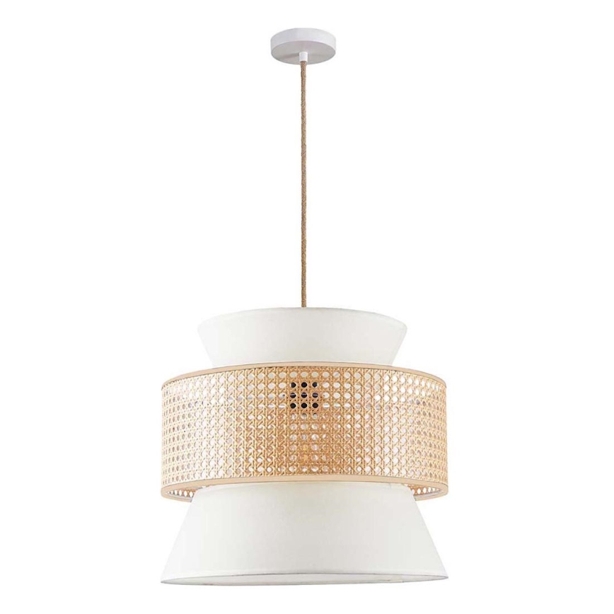 Pendel GRENADA 1xE27/20W/230V diameter 40 cm beige