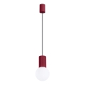Pendel HALO 1xG9/8W/230V diameter 12 cm rød