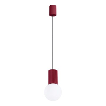 Pendel HALO 1xG9/8W/230V diameter 12 cm rød