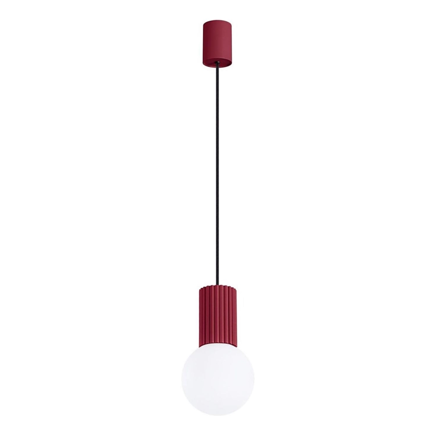 Pendel HALO 1xG9/8W/230V diameter 12 cm rød